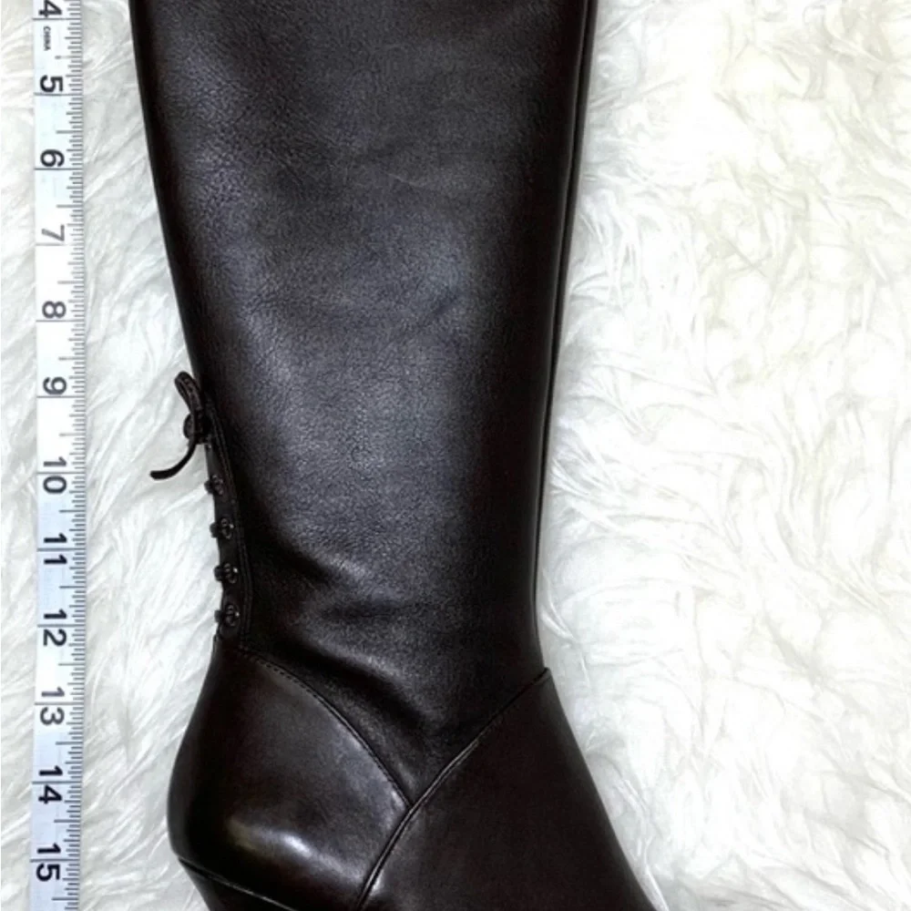 Size 10- Dinka - Naturalizer-Brown- Soft Leather Knee High - Picture 4 of 8